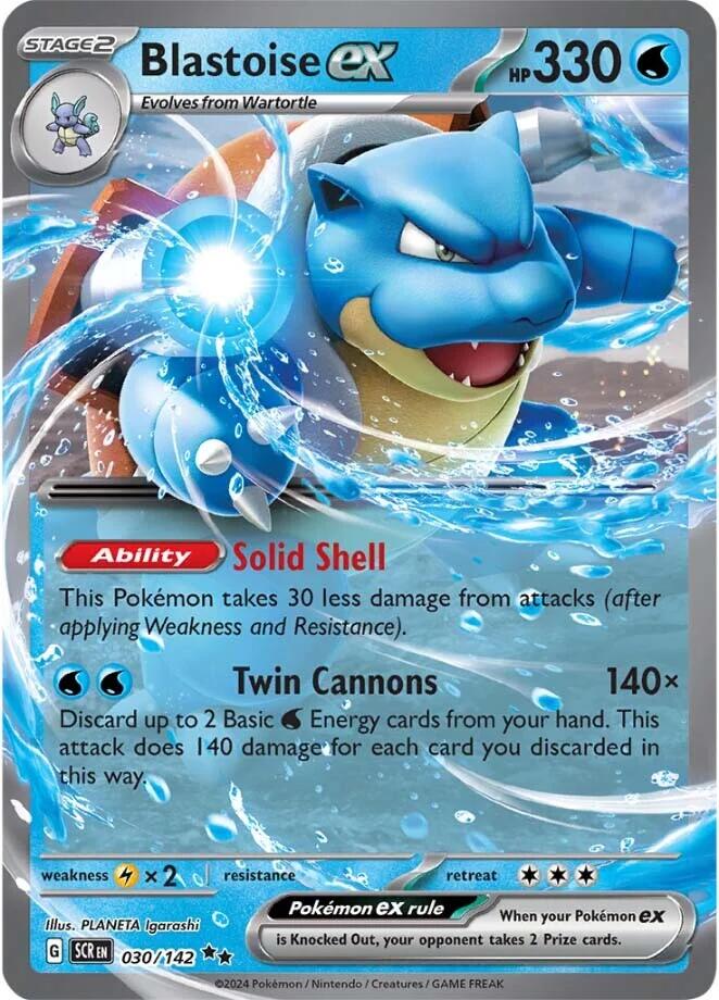 Blastoise ex (030/142) [Scarlet & Violet: Stellar Crown] | Galactic Gamez