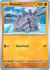 Rhyhorn (074/142) [Scarlet & Violet: Stellar Crown] | Galactic Gamez