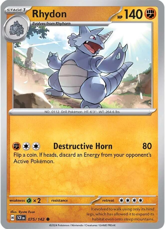 Rhydon (075/142) [Scarlet & Violet: Stellar Crown] | Galactic Gamez