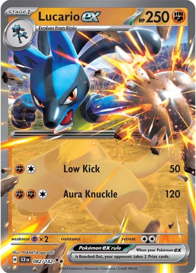 Lucario ex (082/142) [Scarlet & Violet: Stellar Crown] | Galactic Gamez