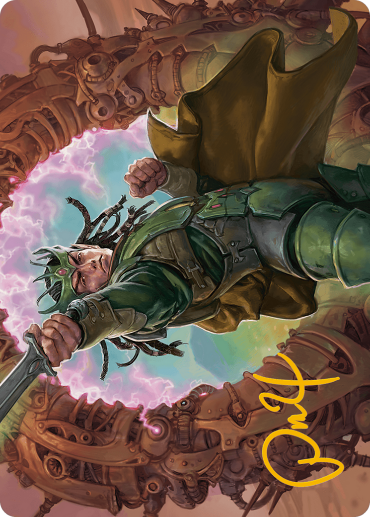 Eladamri, Korvecdal Art Card (Gold-Stamped Signature) [Modern Horizons 3 Art Series] | Galactic Gamez