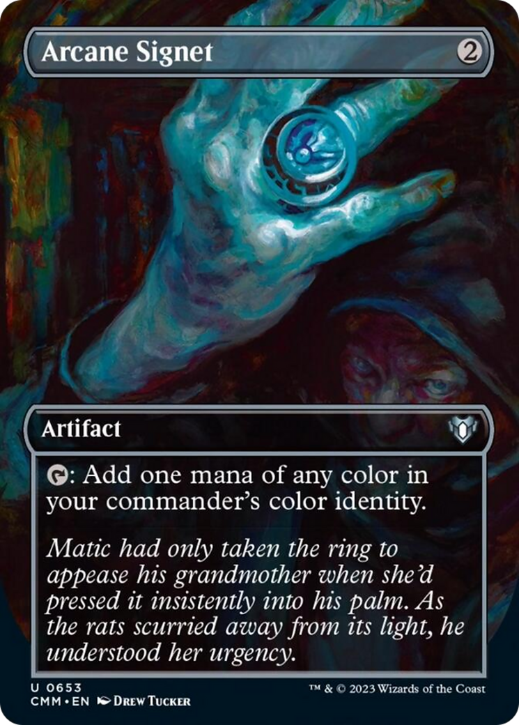 Arcane Signet (Borderless Alternate Art) [Commander Masters] | Galactic Gamez