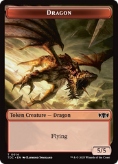 Frog Lizard // Dragon (0014) Double-Sided Token [Tarkir: Dragonstorm Commander Tokens] | Galactic Gamez