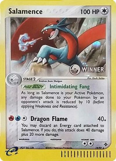 Salamence (19/97) (Winner) [League & Championship Cards] | Galactic Gamez