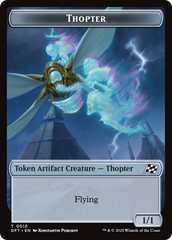 Golem (0014) // Thopter (0010) Double-Sided Token [Aetherdrift Tokens] | Galactic Gamez