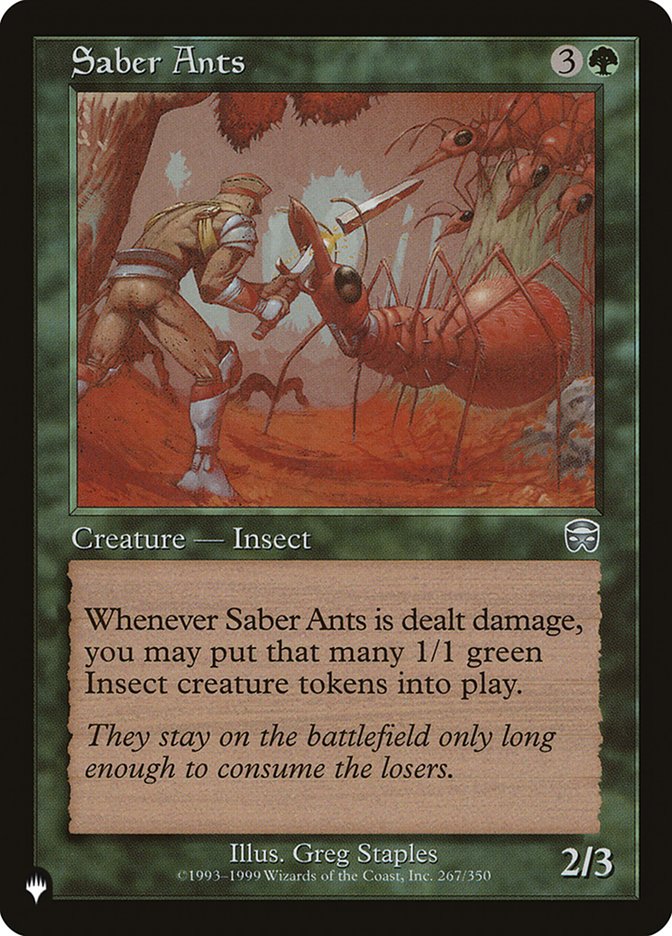 Saber Ants [The List] | Galactic Gamez