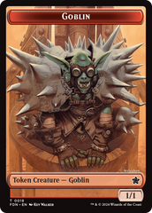 Goblin // Treasure Double-Sided Token [Foundations Tokens] | Galactic Gamez