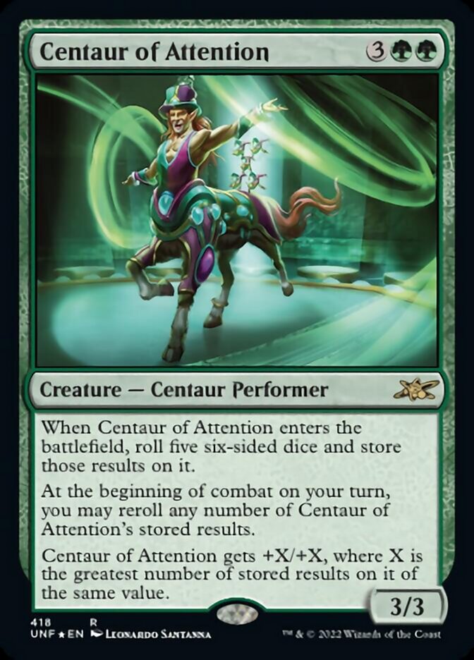 Centaur of Attention (Galaxy Foil) [Unfinity] | Galactic Gamez