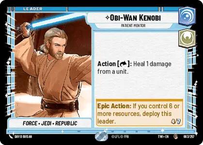 Obi-Wan Kenobi - Patient Mentor (003/257) [Twilight of the Republic] | Galactic Gamez