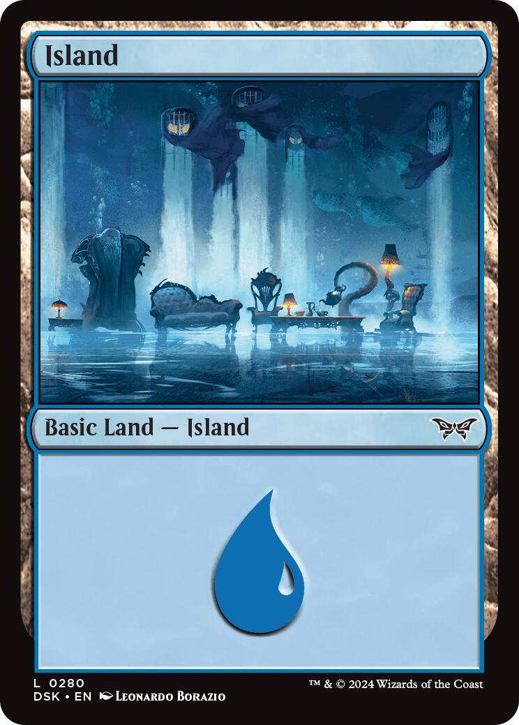 Island (0280) [Duskmourn: House of Horror] | Galactic Gamez