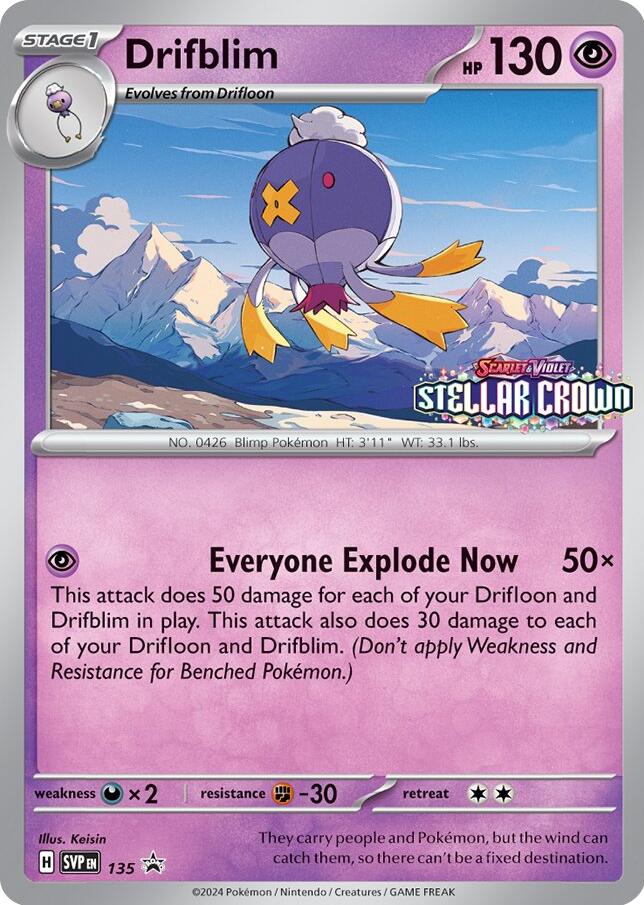 Drifblim (SVP135) [Scarlet & Violet: Black Star Promos] | Galactic Gamez