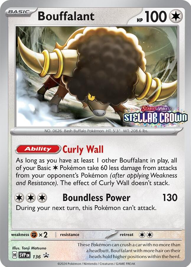 Bouffalant (SVP136) [Scarlet & Violet: Black Star Promos] | Galactic Gamez