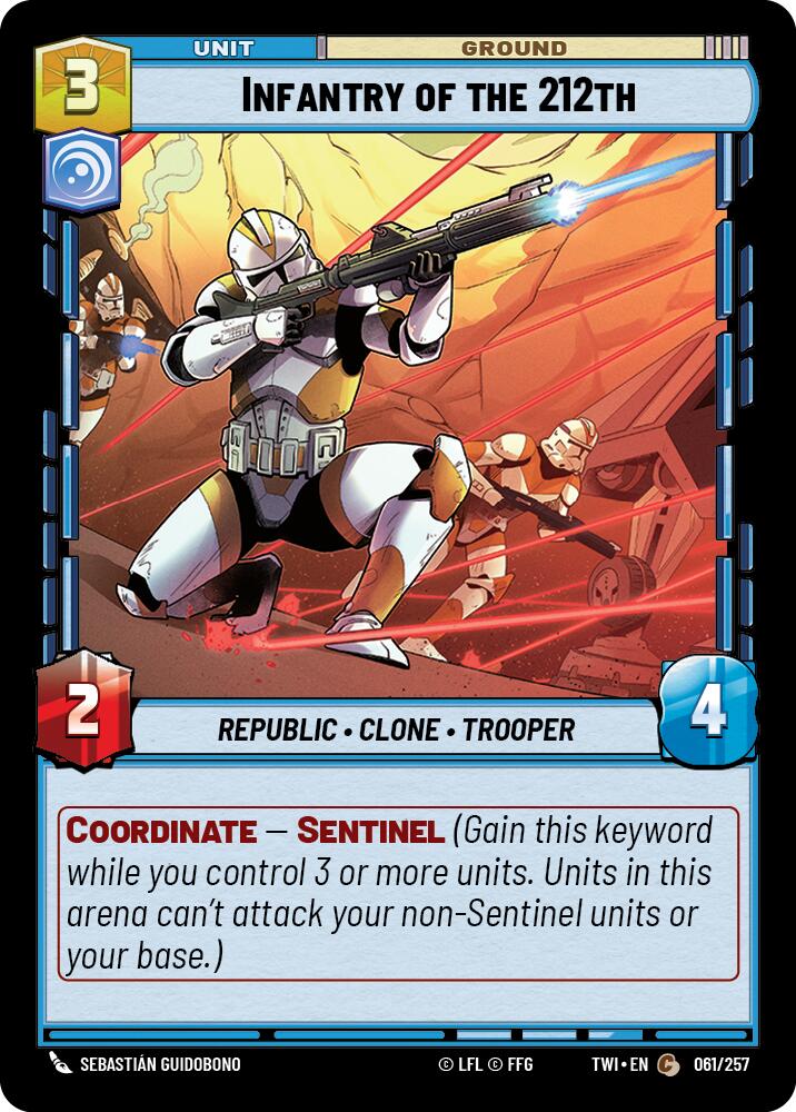 Infantry of the 212th (061/257) (061/257) [Twilight of the Republic] | Galactic Gamez