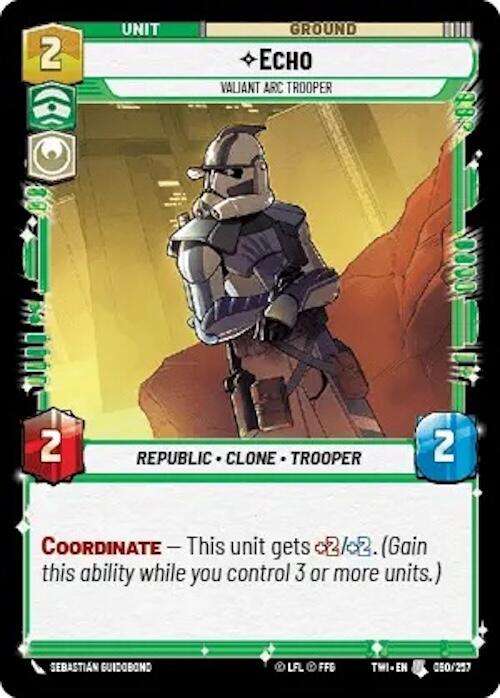 Echo - Valiant Arc Trooper (090/257) [Twilight of the Republic] | Galactic Gamez