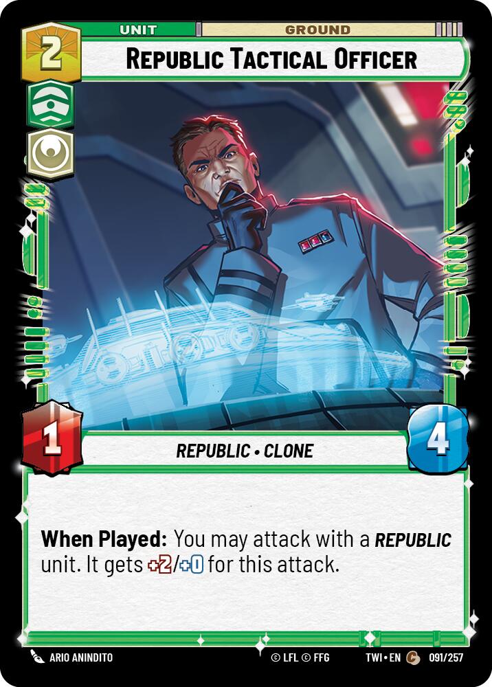Republic Tactical Officer (091/257) (091/257) [Twilight of the Republic] | Galactic Gamez