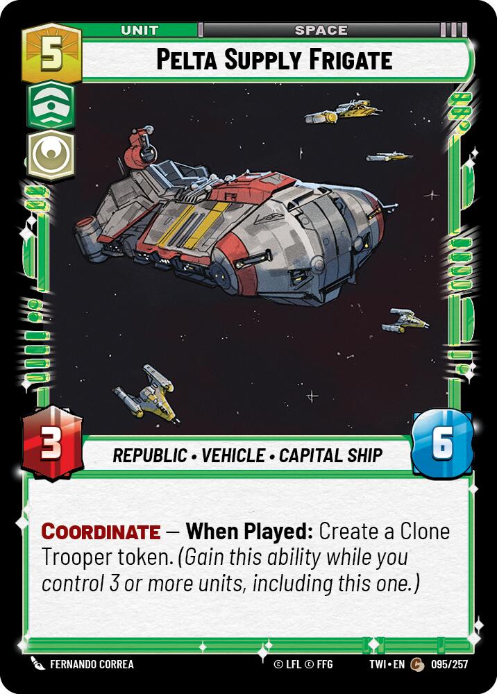Pelta Supply Frigate (095/257) (095/257) [Twilight of the Republic] | Galactic Gamez