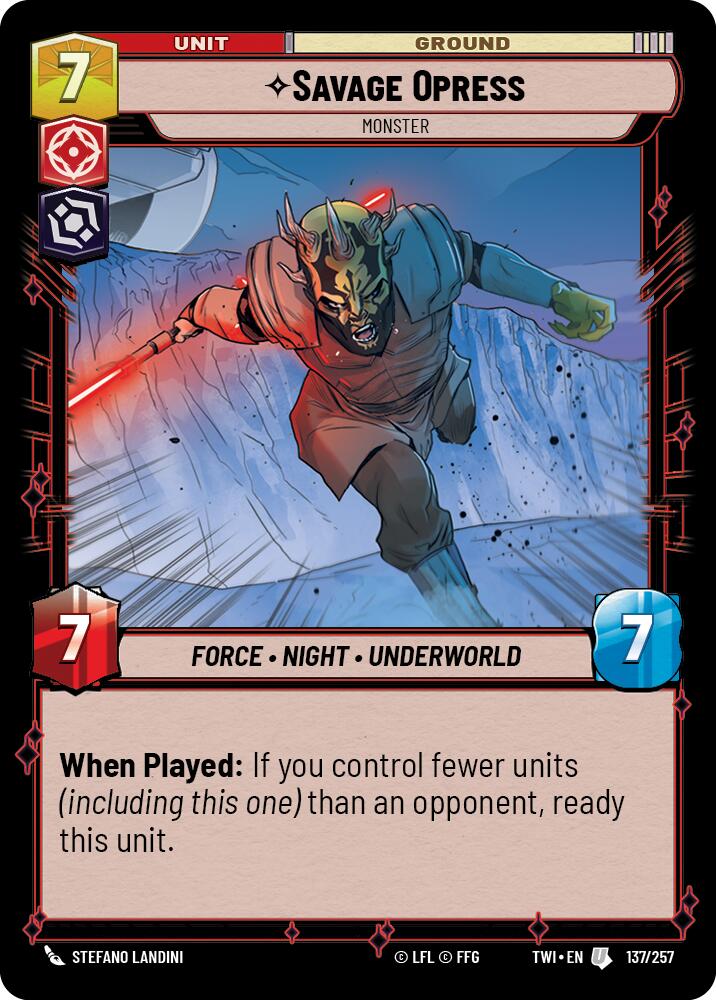 Savage Opress - Monster (137/257) (137/257) [Twilight of the Republic] | Galactic Gamez