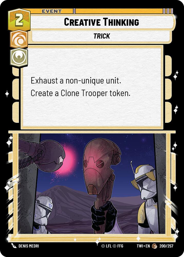 Creative Thinking (200/257) (200/257) [Twilight of the Republic] | Galactic Gamez