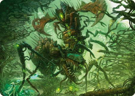 Skyscythe Engulfer Art Card [Phyrexia: All Will Be One Art Series] | Galactic Gamez