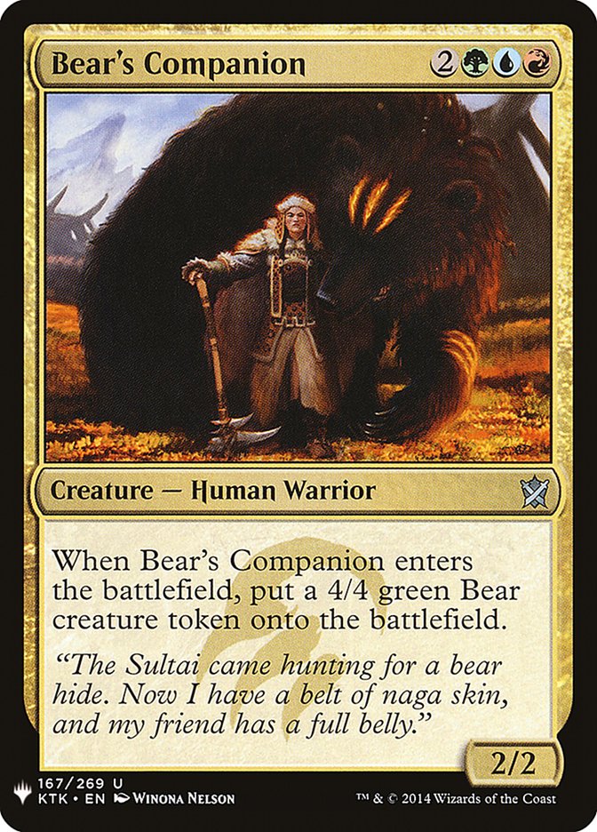 Bear's Companion [Mystery Booster] | Galactic Gamez