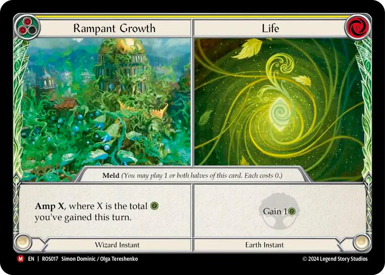 Rampant Growth // Life [ROS017] (Rosetta)  Rainbow Foil | Galactic Gamez