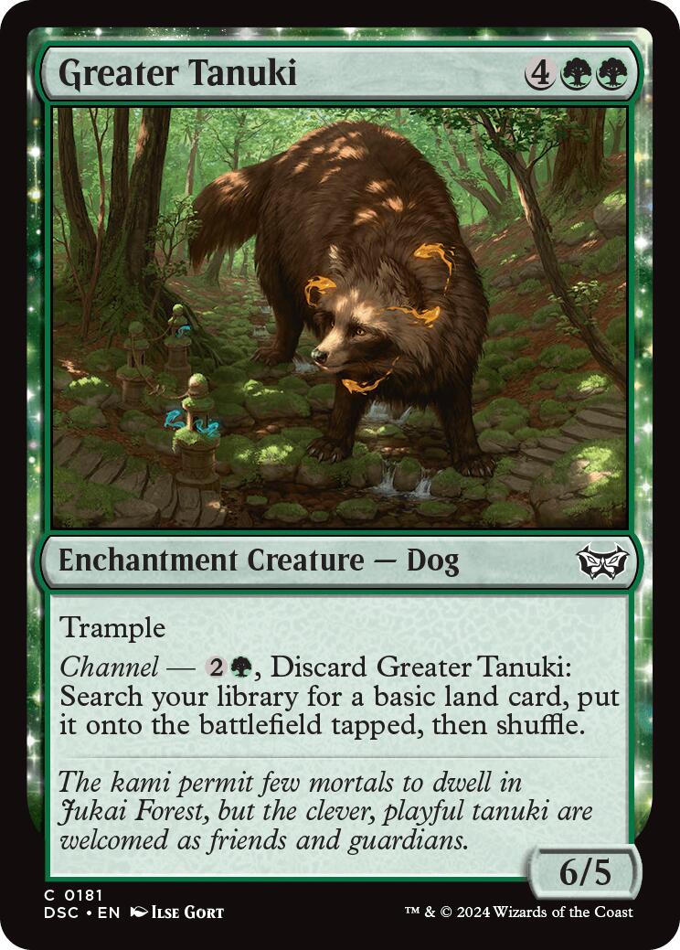 Greater Tanuki [Duskmourn: House of Horror Commander] | Galactic Gamez