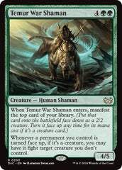 Temur War Shaman [Duskmourn: House of Horror Commander] | Galactic Gamez