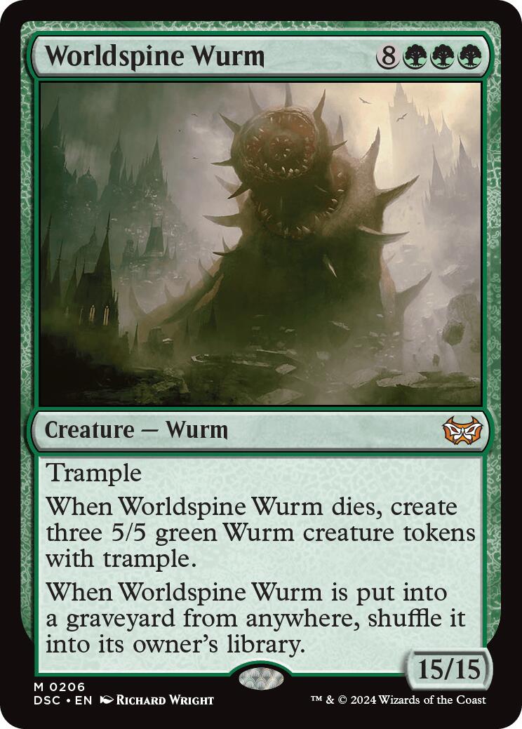 Worldspine Wurm [Duskmourn: House of Horror Commander] | Galactic Gamez