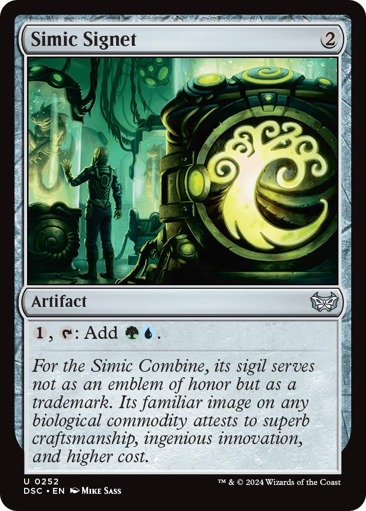 Simic Signet [Duskmourn: House of Horror Commander] | Galactic Gamez
