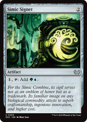 Simic Signet [Duskmourn: House of Horror Commander] | Galactic Gamez