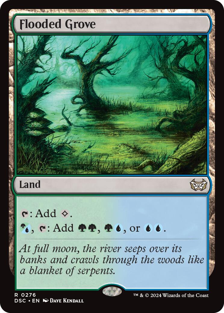 Flooded Grove [Duskmourn: House of Horror Commander] | Galactic Gamez