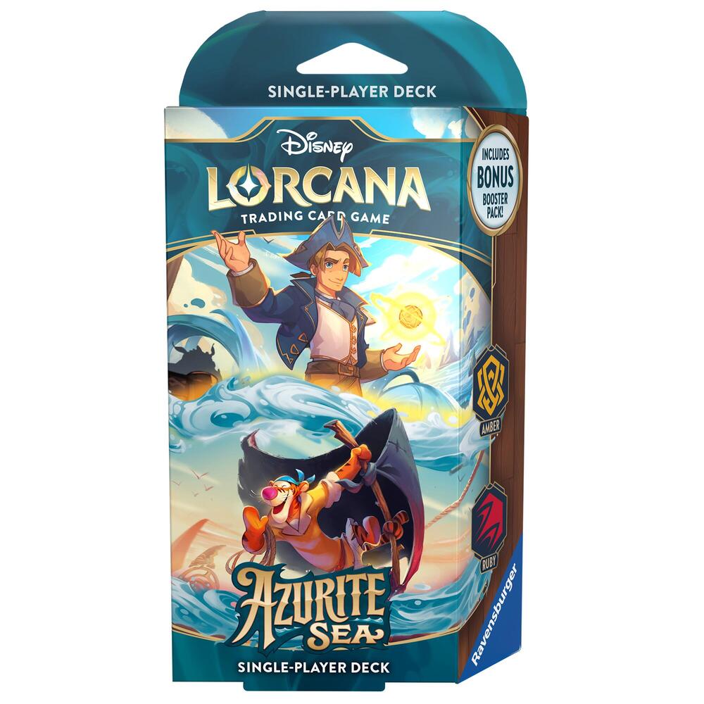 Disney Lorcana: Starter Deck (Amber & Ruby) - Azurite Sea | Galactic Gamez