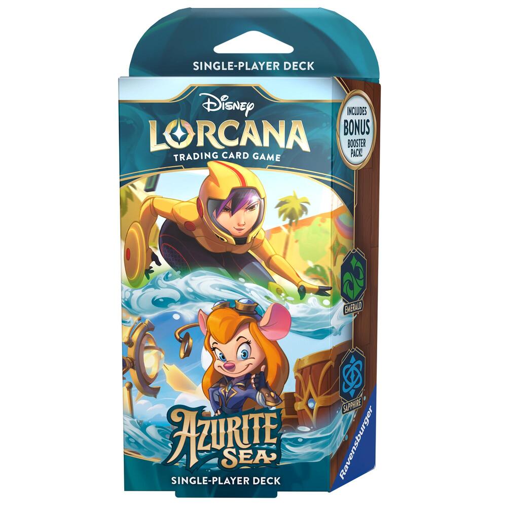 Disney Lorcana: Starter Deck (Emerald & Sapphire) - Azurite Sea | Galactic Gamez