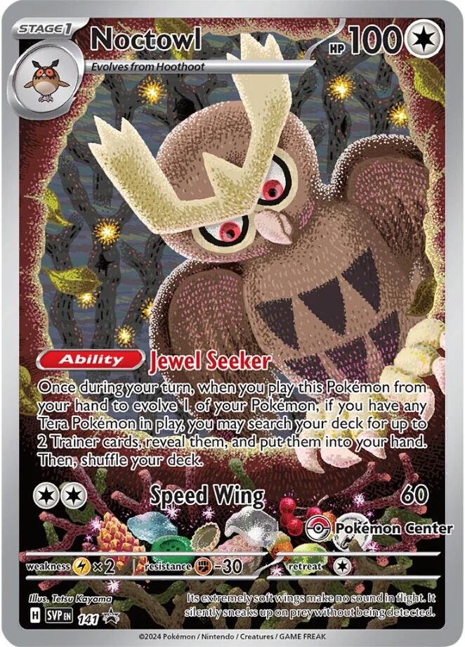 Noctowl (141) (Pokemon Center Exclusive) [Scarlet & Violet: Black Star Promos] | Galactic Gamez