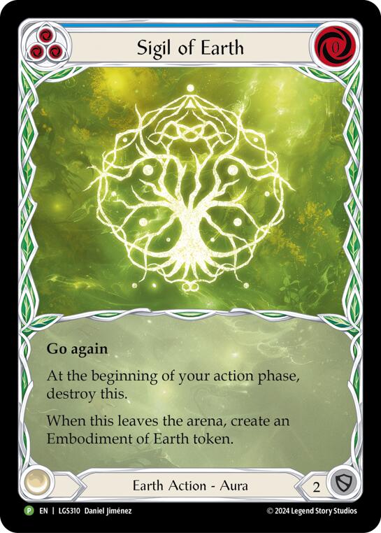 Sigil of Earth (Extended Art) [LGS310] (Promo)  Rainbow Foil | Galactic Gamez