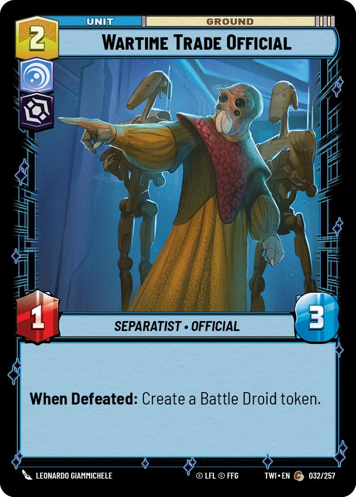 Wartime Trade Official (032/257) (032/257) [Twilight of the Republic] | Galactic Gamez