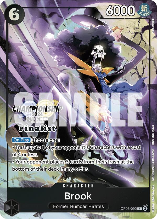 Brook (Championship 2024 Finalist Card Set) [One Piece Promotion Cards] | Galactic Gamez