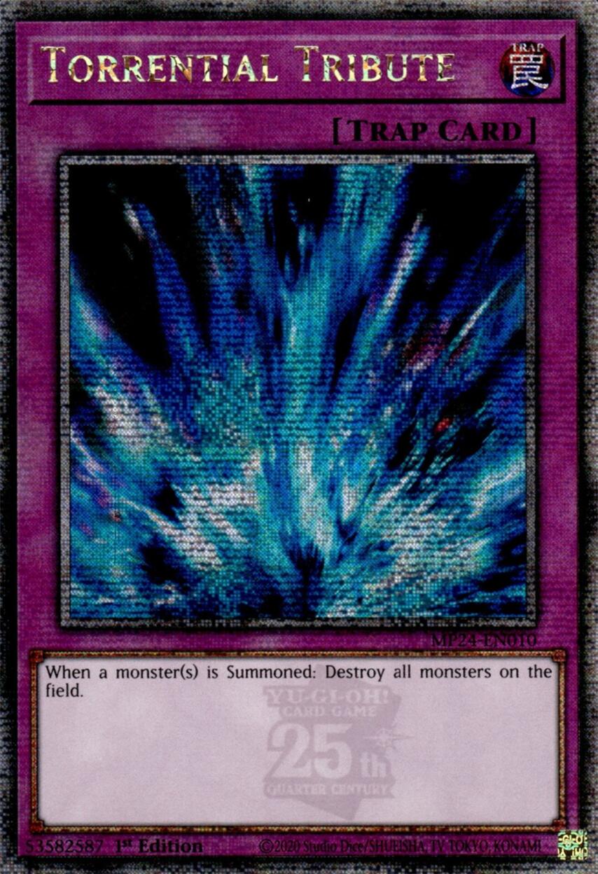 Torrential Tribute [MP24-EN010] Quarter Century Secret Rare | Galactic Gamez