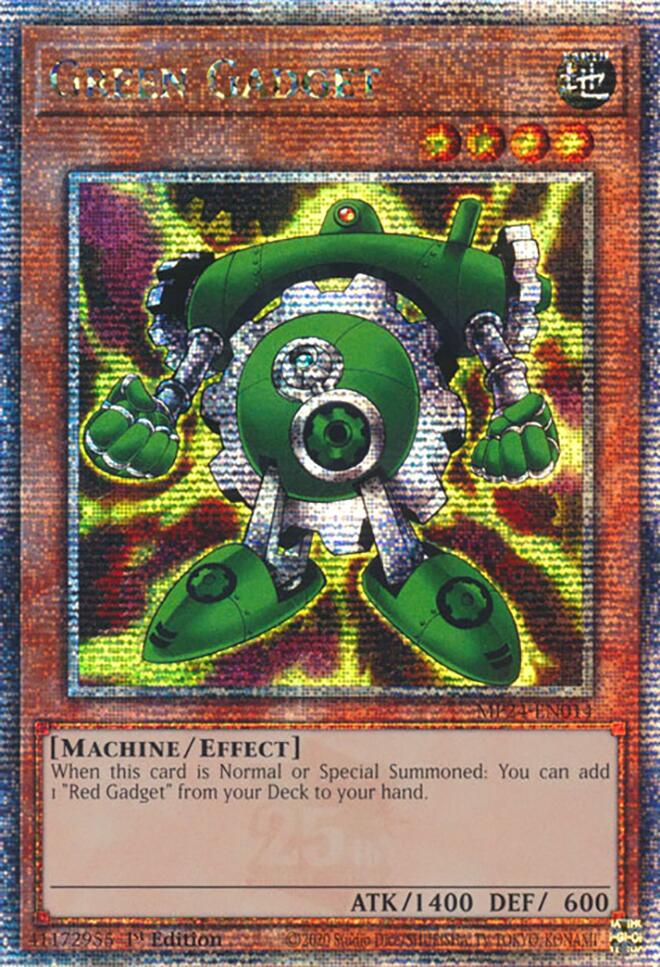 Green Gadget [MP24-EN014] Quarter Century Secret Rare | Galactic Gamez