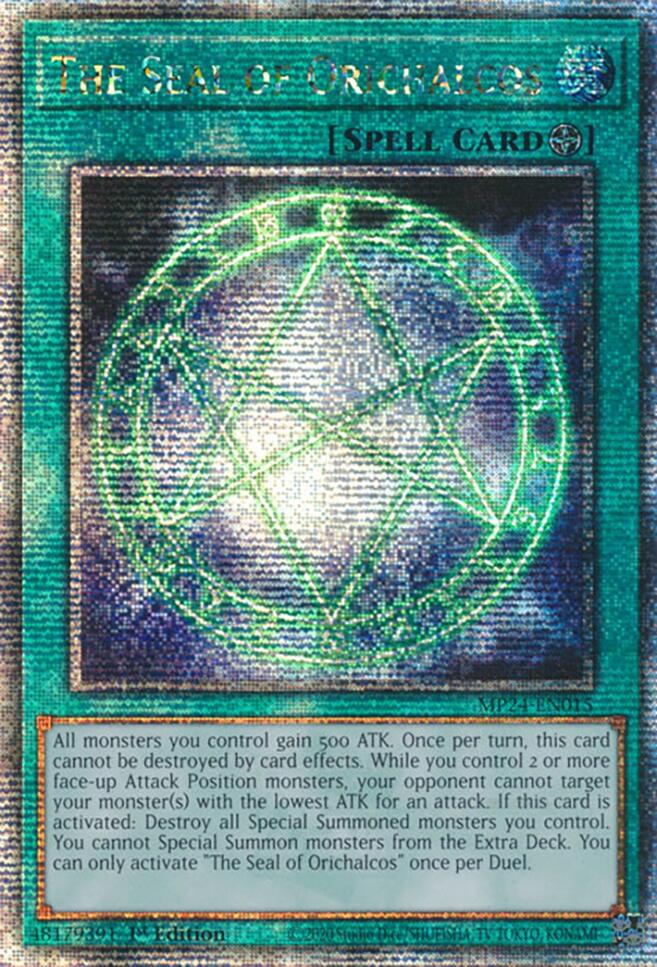 The Seal of Orichalcos [MP24-EN015] Quarter Century Secret Rare | Galactic Gamez