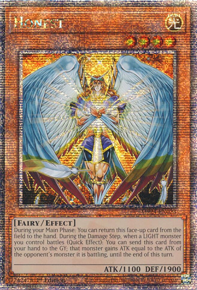 Honest [MP24-EN023] Quarter Century Secret Rare | Galactic Gamez