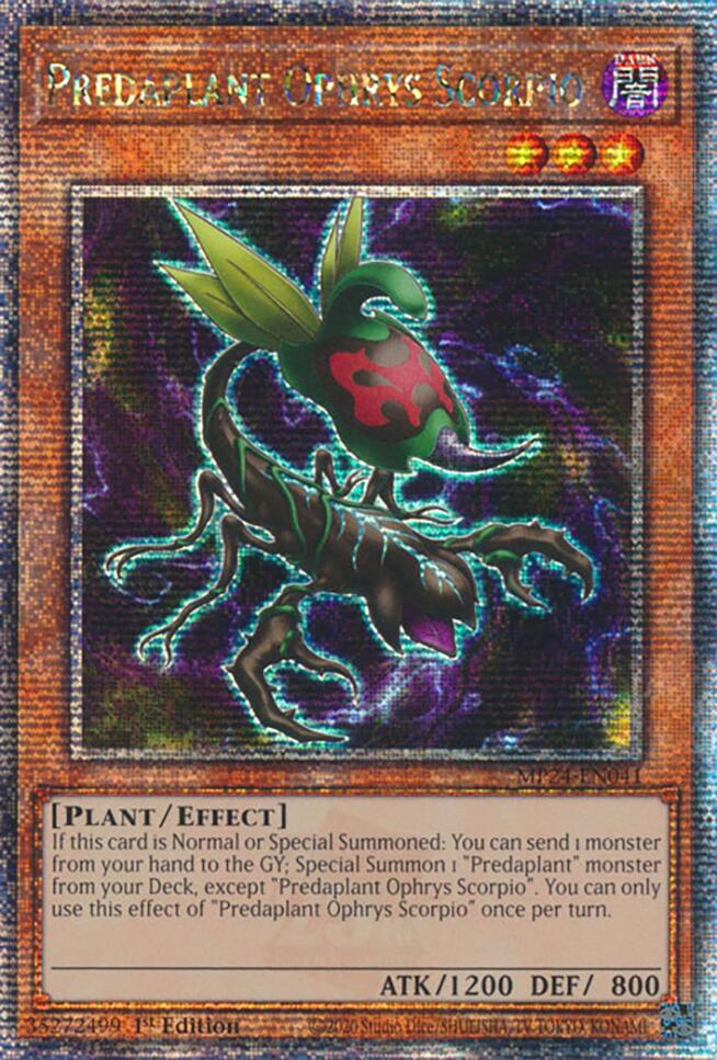 Predaplant Ophrys Scorpio [MP24-EN041] Quarter Century Secret Rare | Galactic Gamez