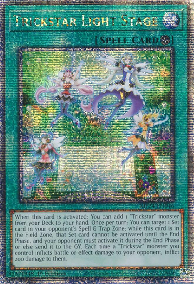 Trickstar Light Stage [MP24-EN046] Quarter Century Secret Rare | Galactic Gamez