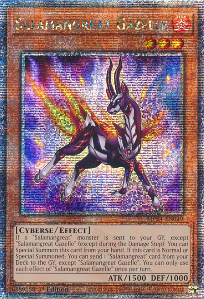 Salamangreat Gazelle [MP24-EN049] Quarter Century Secret Rare | Galactic Gamez