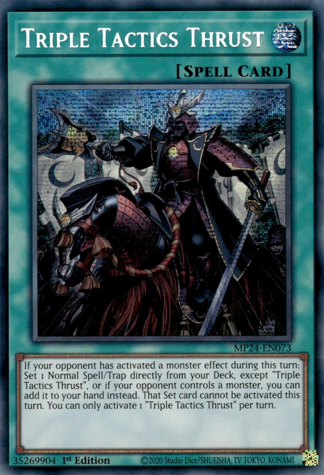 Triple Tactics Thrust [MP24-EN073] Prismatic Secret Rare | Galactic Gamez