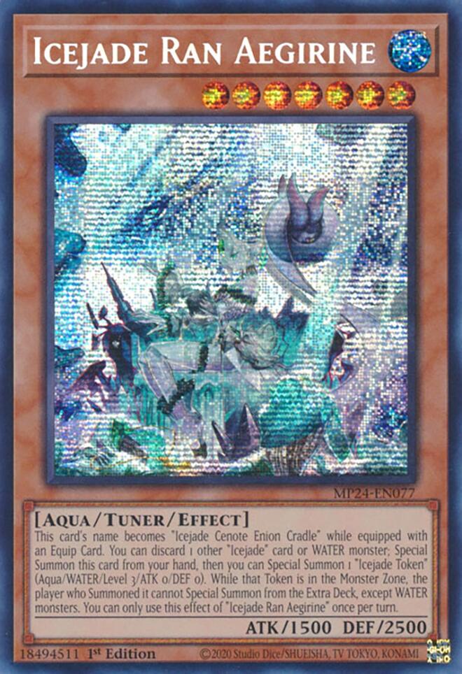 Icejade Ran Aegirine [MP24-EN077] Prismatic Secret Rare | Galactic Gamez