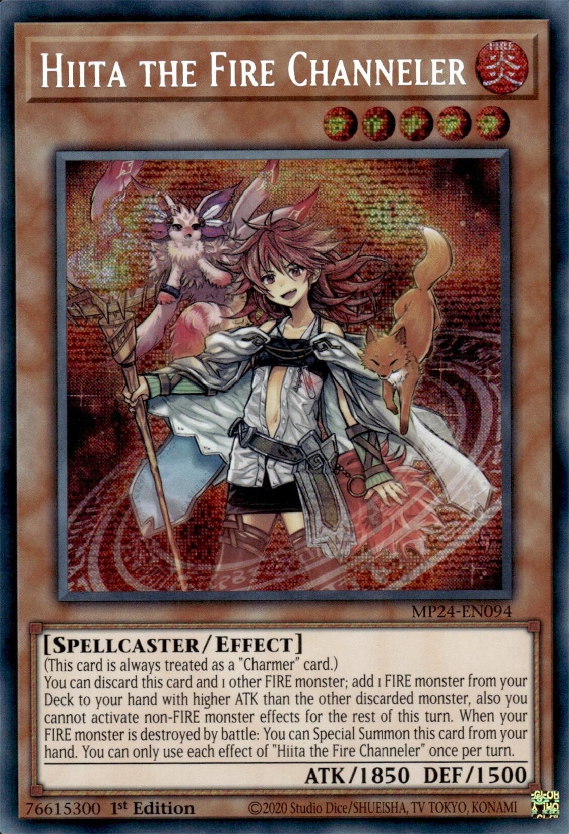 Hiita the Fire Channeler [MP24-EN094] Prismatic Secret Rare | Galactic Gamez