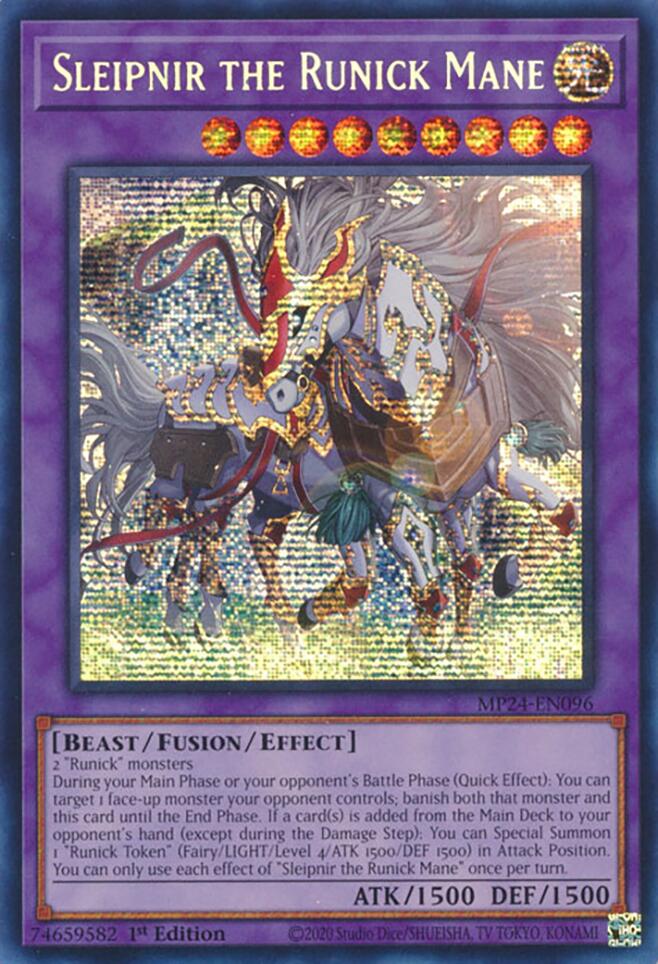 Sleipnir the Runick Mane [MP24-EN096] Prismatic Secret Rare | Galactic Gamez