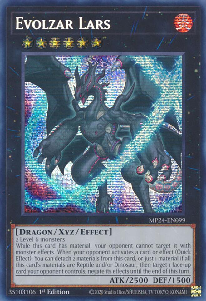 Evolzar Lars [MP24-EN099] Prismatic Secret Rare | Galactic Gamez