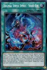 Original Sinful Spoils - Snake-Eye [MP24-EN124] Prismatic Secret Rare | Galactic Gamez